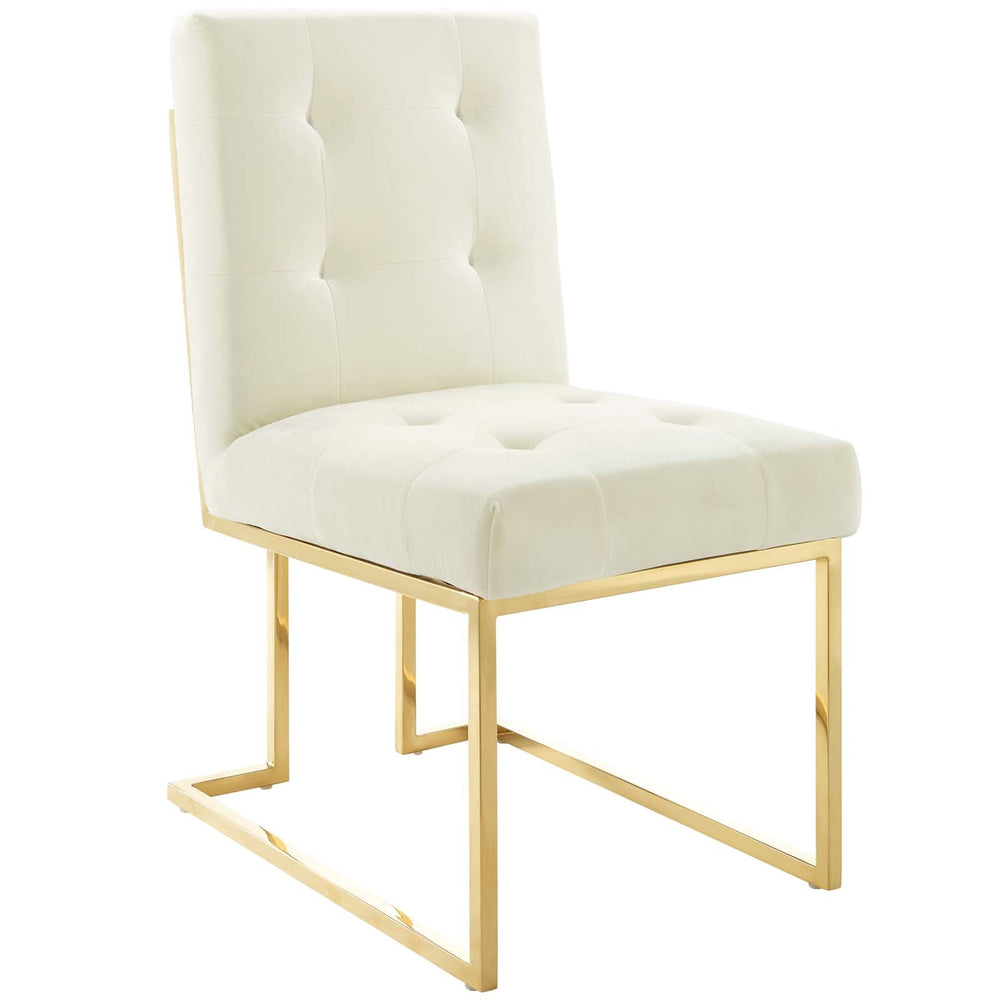 Privy Performance Velvet Dining Chair (Set of 2) - From Where Finds - 