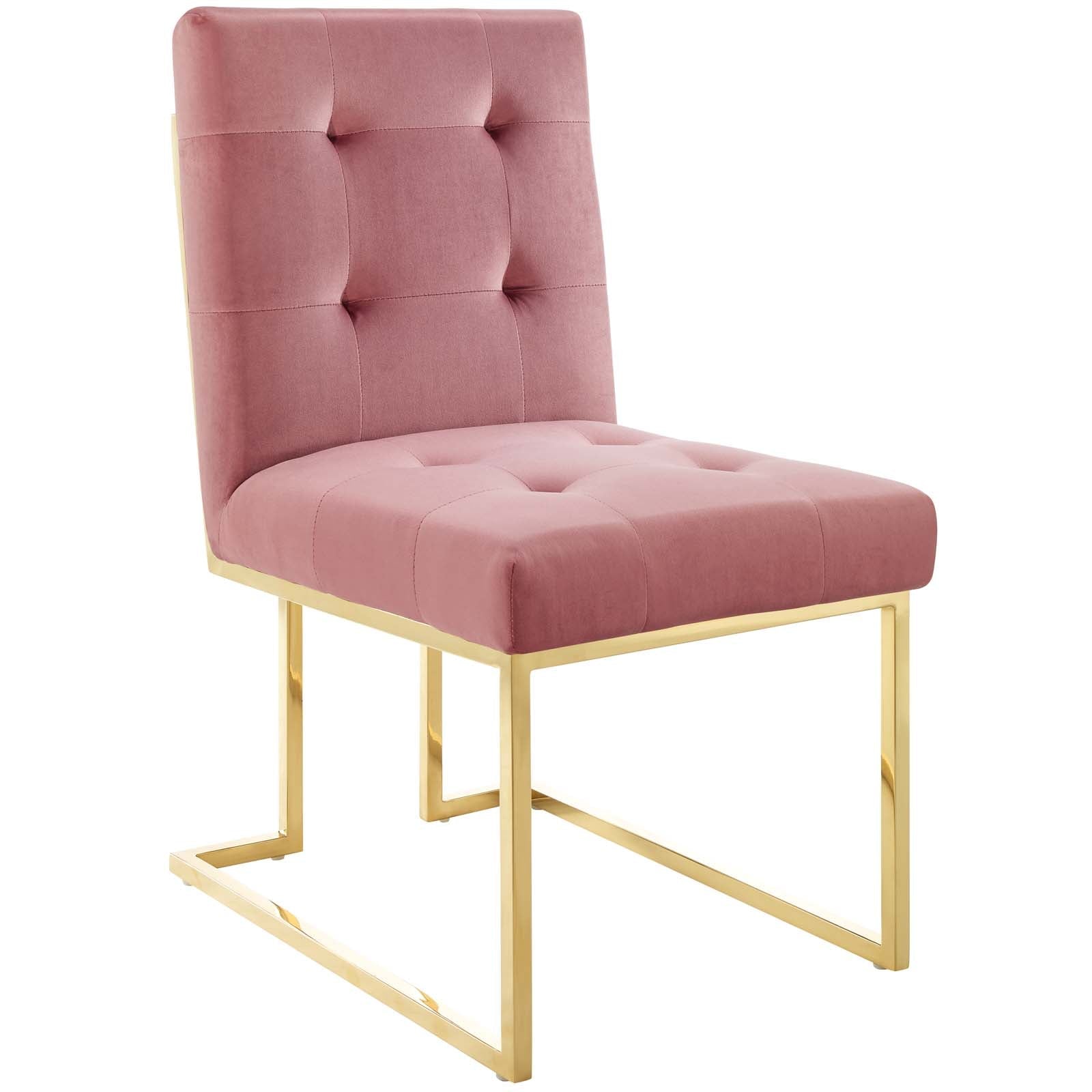 Privy Performance Velvet Dining Chair (Set of 2) - From Where Finds - 