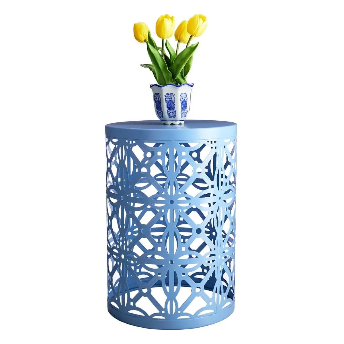 Providence Blue Metal Plant Stand - From Where - 