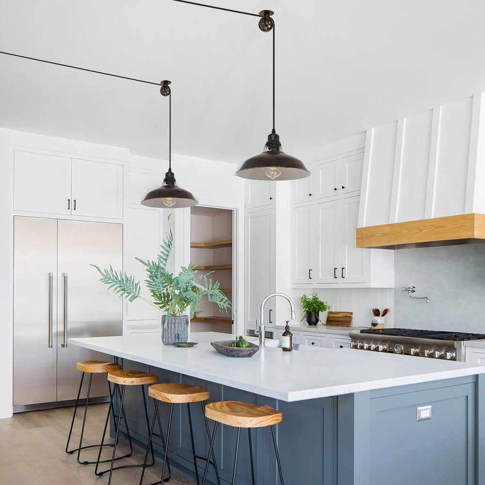 Pulley Barn Pendant Light - From Where - 