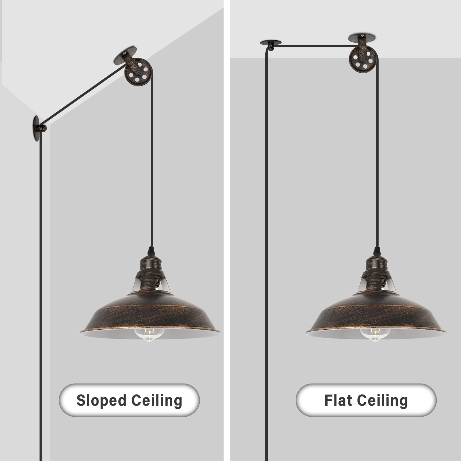 Pulley Barn Pendant Light - From Where - 