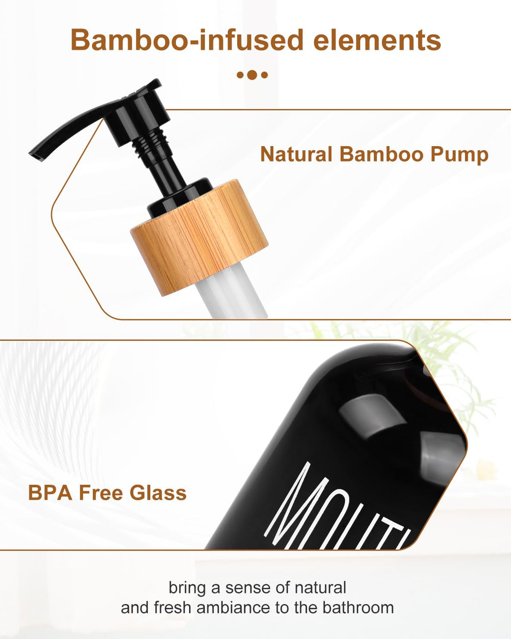 Pump Glass Mouthwash Container - From Where - 