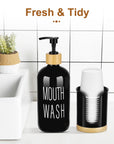 Pump Glass Mouthwash Container - From Where - 