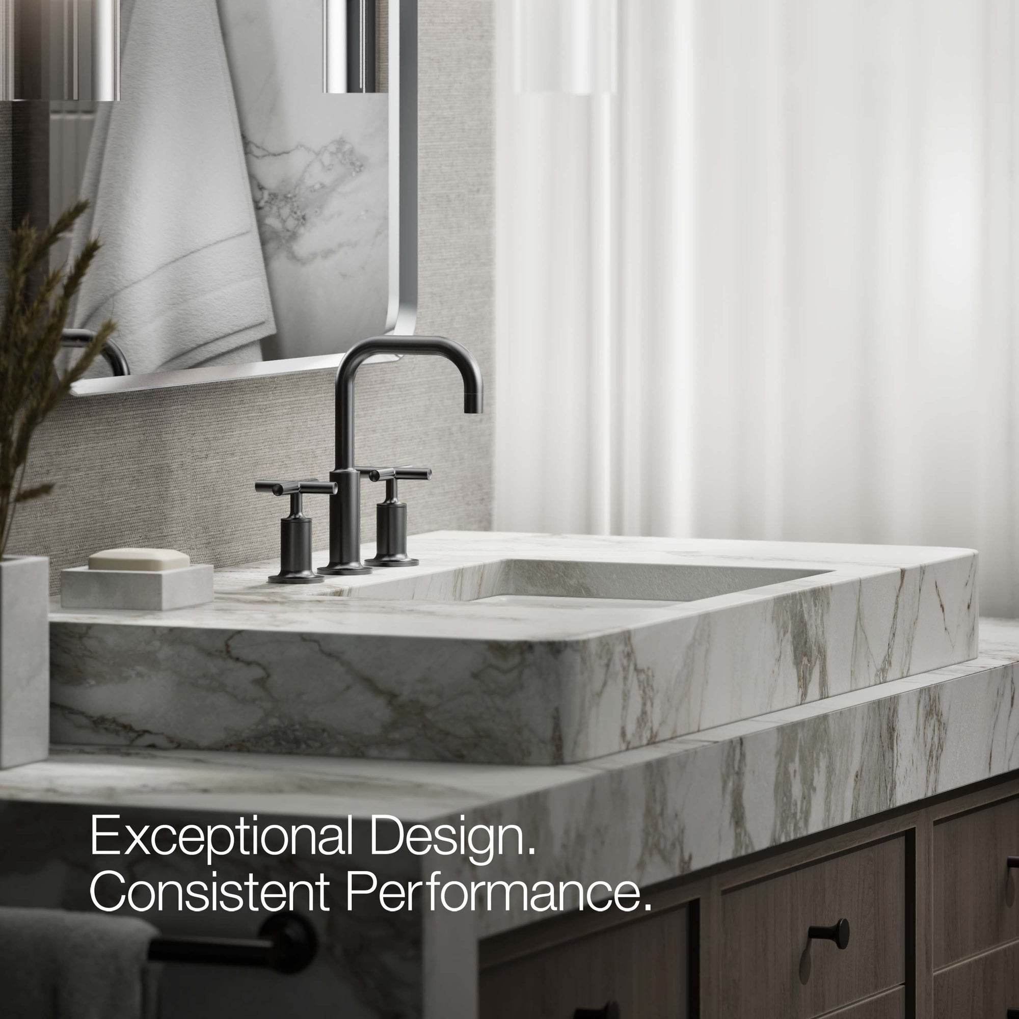 Purist Widespread Bathroom Faucet - From Where - 