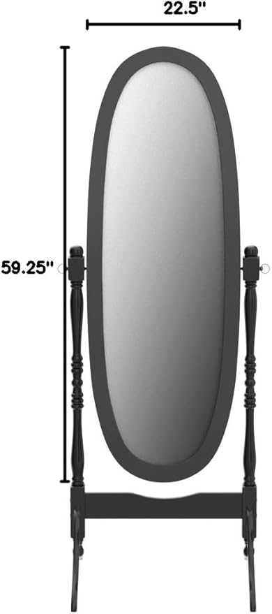 Queen Anna Style Floor Cheval Mirror - From Where - 