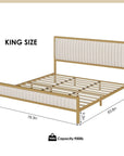 Queen Metal Bed Frame with Headboard - From Where - 