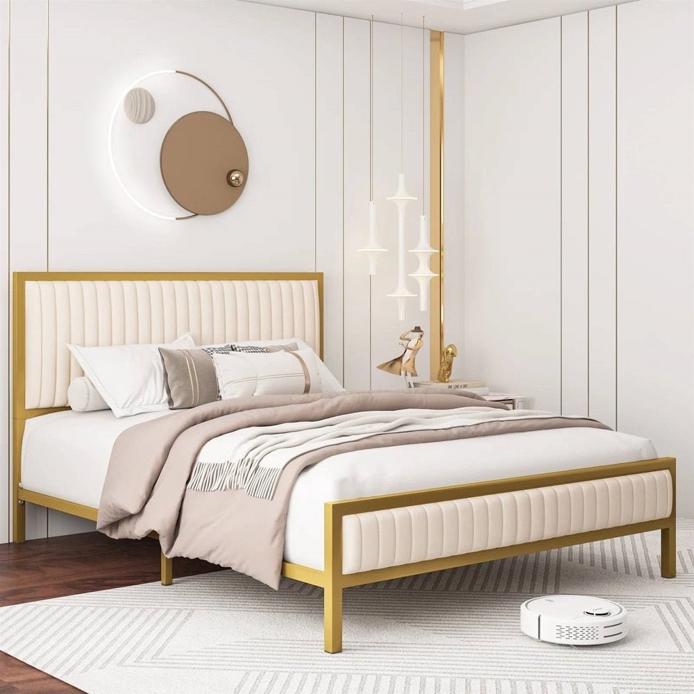 Queen Metal Bed Frame with Headboard - From Where - 