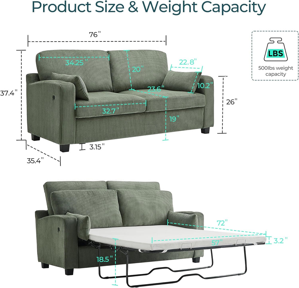 Queen Pull Out Sofa Bed - From Where Finds - 