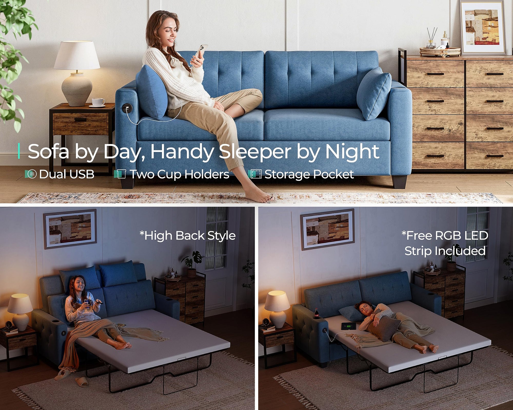 Queen Pull Out Sofa Bed - From Where - 