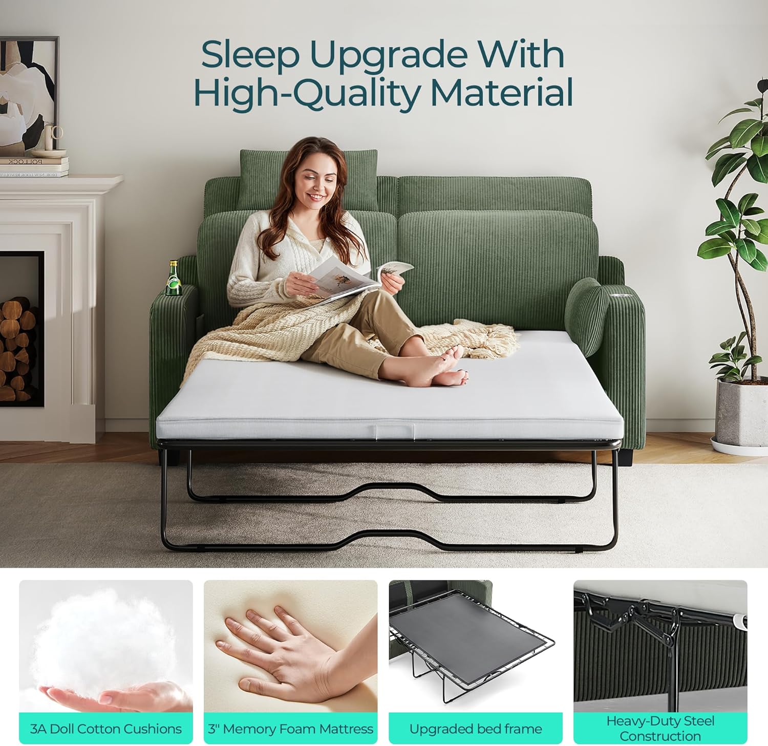 Queen Pull Out Sofa Bed - From Where Finds - 