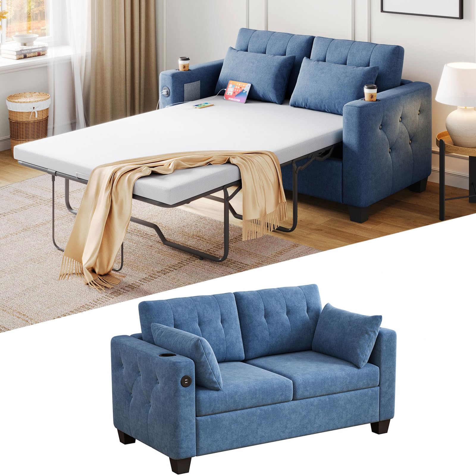 Queen Pull Out Sofa Bed - From Where - 