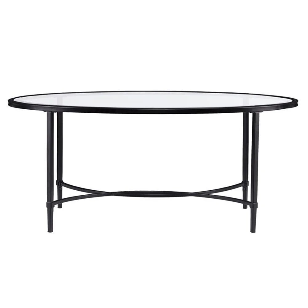 Quinton Metal Glass Cocktail Table - From Where - 