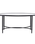 Quinton Metal Glass Cocktail Table - From Where - 