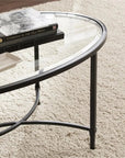 Quinton Metal Glass Cocktail Table - From Where - 