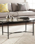 Quinton Metal Glass Cocktail Table - From Where - 
