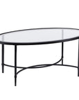 Quinton Metal Glass Cocktail Table - From Where - 