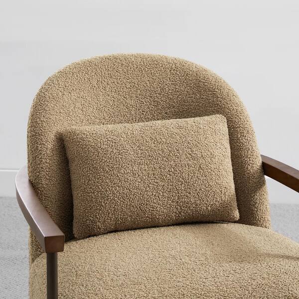 Quiteria Camel Fabric Accent Chair - From Where - 