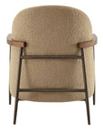 Quiteria Camel Fabric Accent Chair - From Where - 