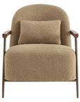 Quiteria Camel Fabric Accent Chair - From Where - 