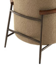 Quiteria Camel Fabric Accent Chair - From Where - 
