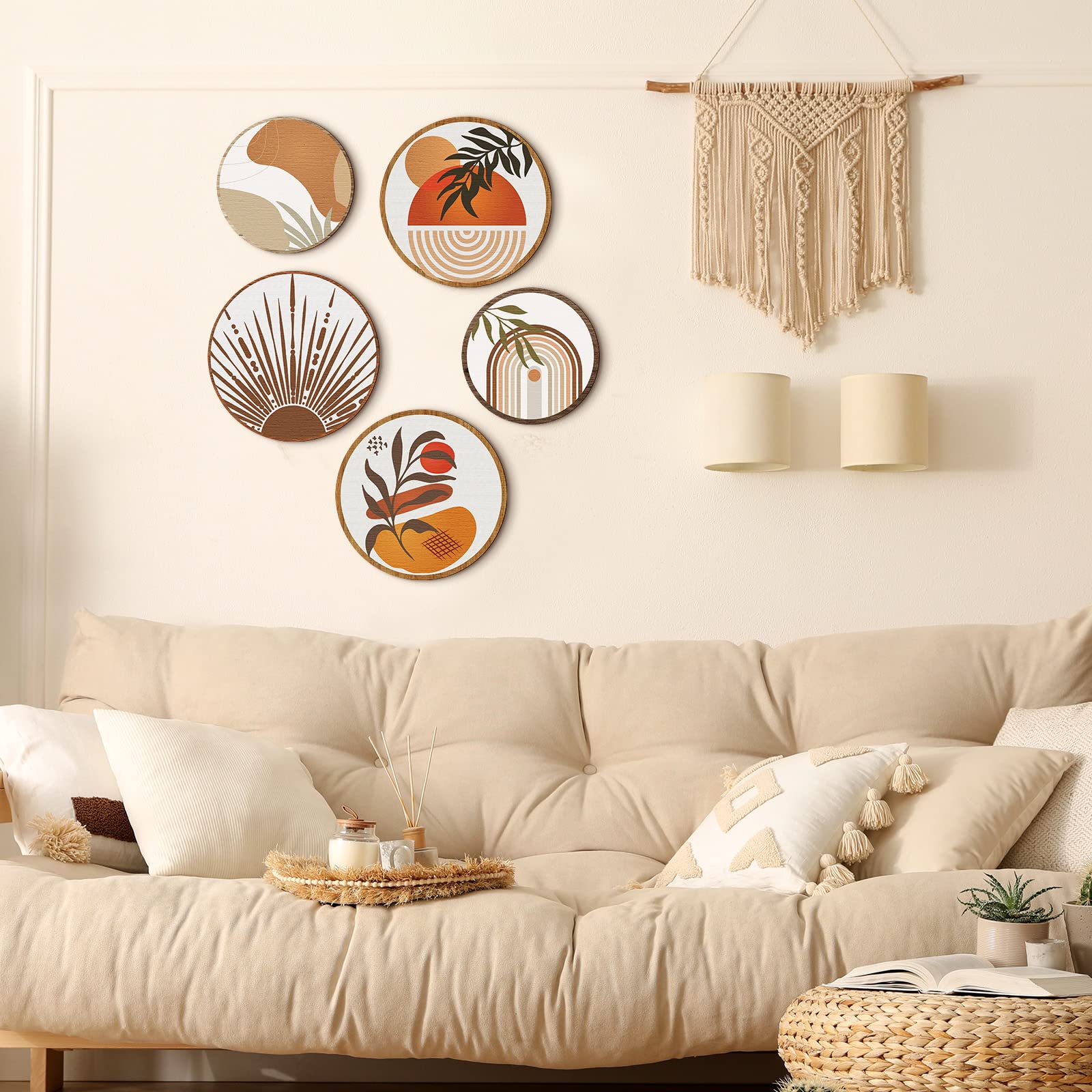Qunclay 5 Pcs Wall Art Decor - From Where - 