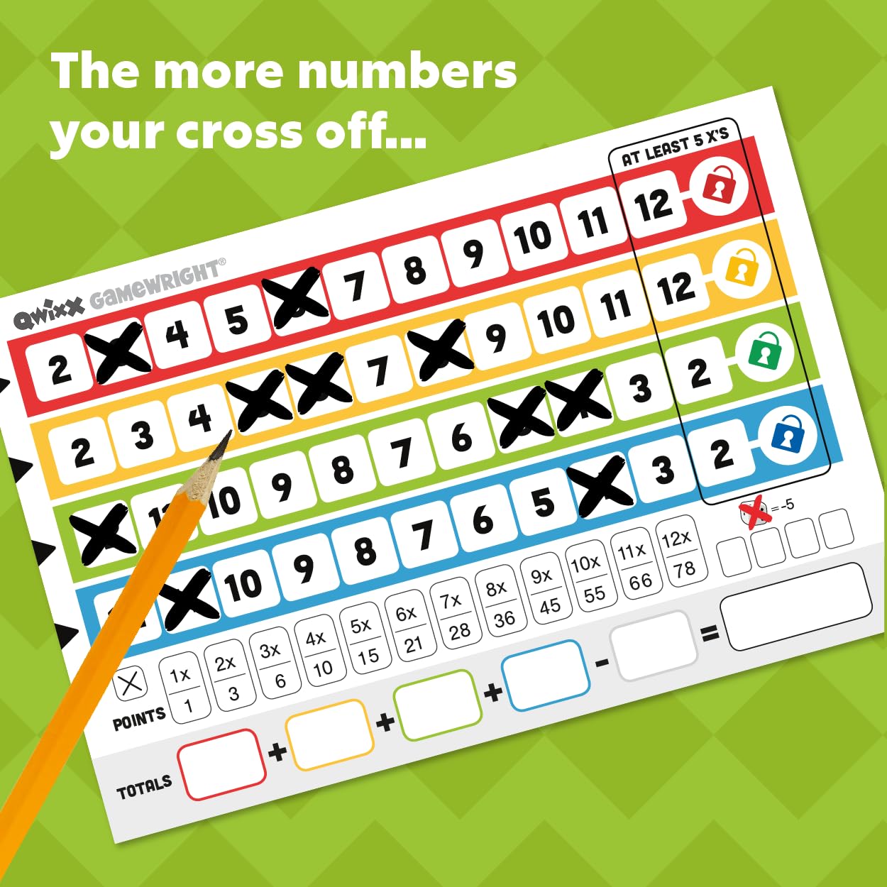 Qwixx Dice Game (Ages 8+) - From Where - 