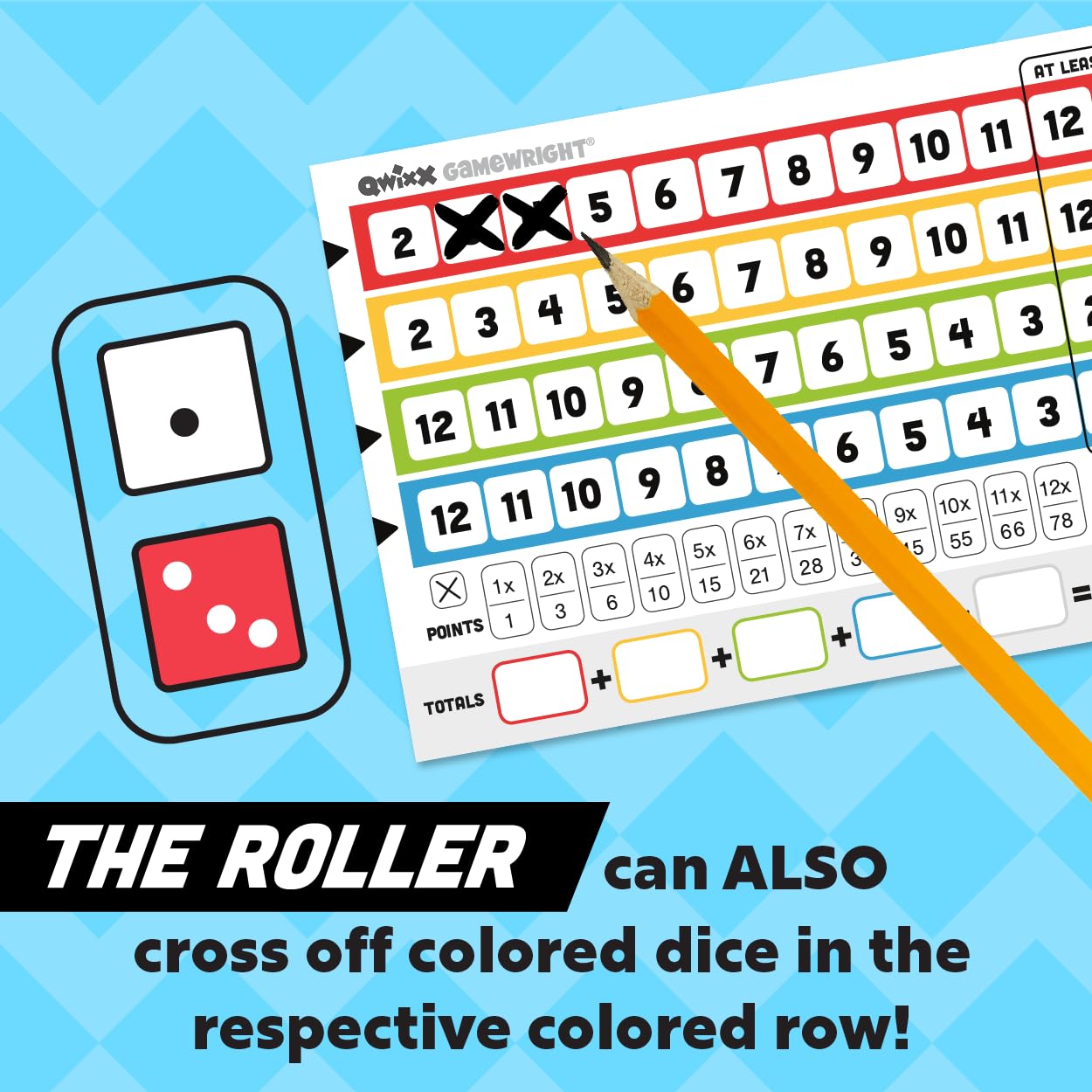Qwixx Dice Game (Ages 8+) - From Where - 