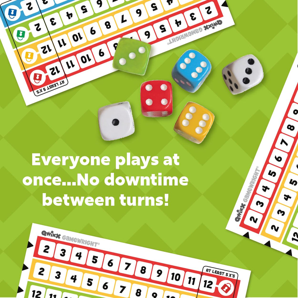 Qwixx Dice Game (Ages 8+) - From Where - 