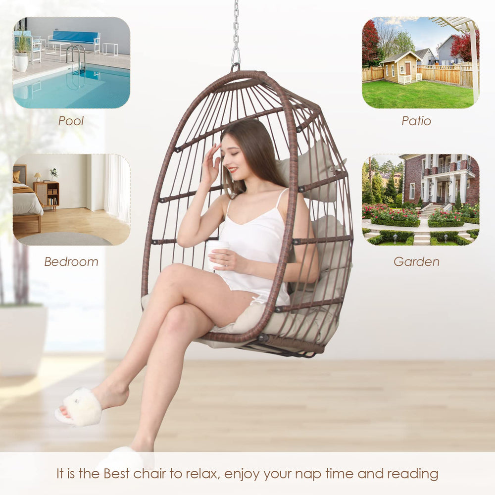 RADIATA Outdoor Hanging Egg Chair - From Where - 