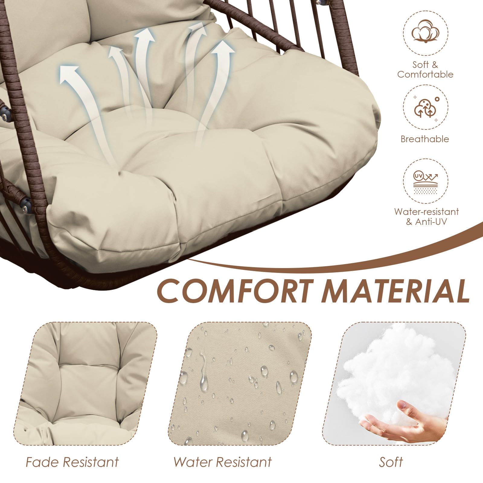 RADIATA Outdoor Hanging Egg Chair - From Where - 