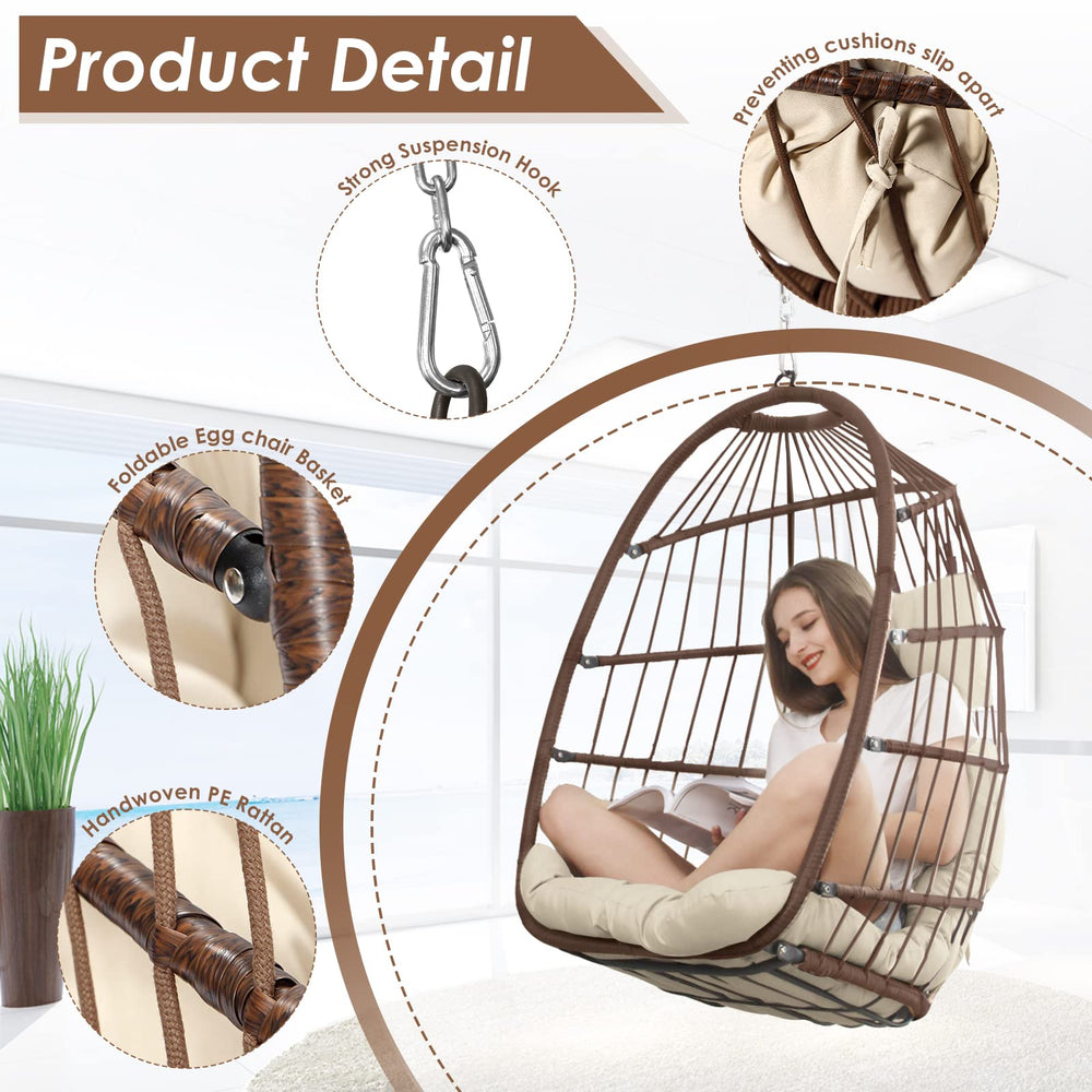 RADIATA Outdoor Hanging Egg Chair - From Where - 