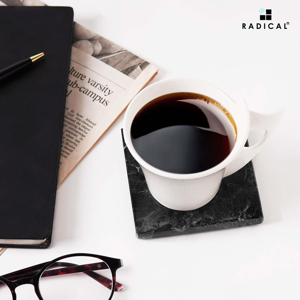 Radicaln Marble Coasters Square 3.5" Inches - From Where - 