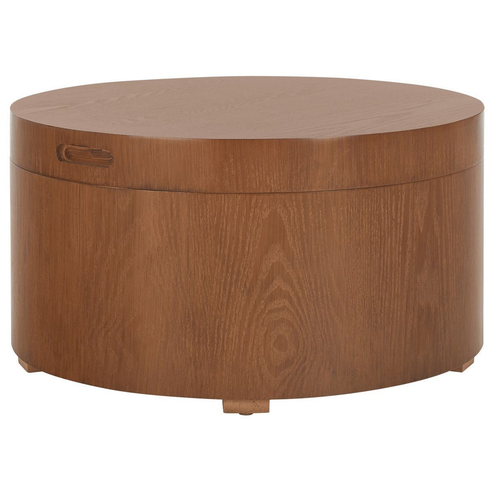 Rafaela Round Tray Top Coffee Table With Storage - From Where Finds - 