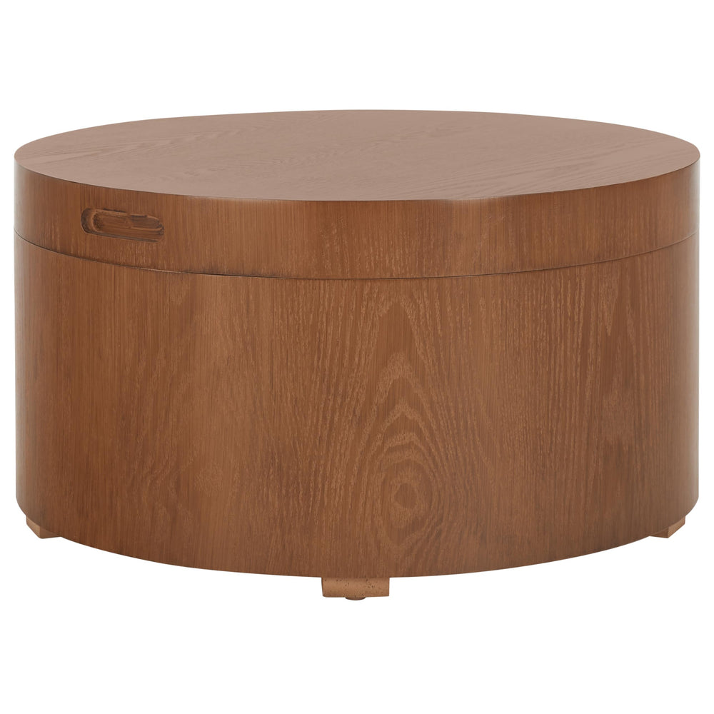 Rafaela Walnut Round Coffee Table - From Where - 