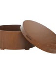 Rafaela Walnut Round Coffee Table - From Where - 