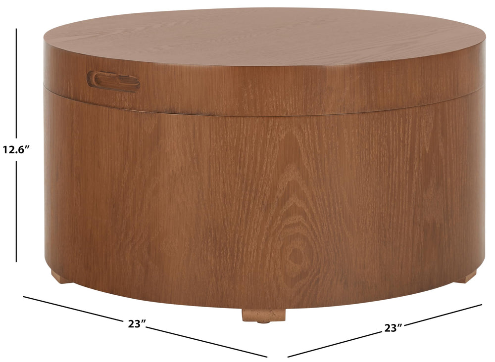 Rafaela Walnut Round Coffee Table - From Where - 