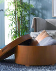 Rafaela Walnut Round Coffee Table - From Where - 
