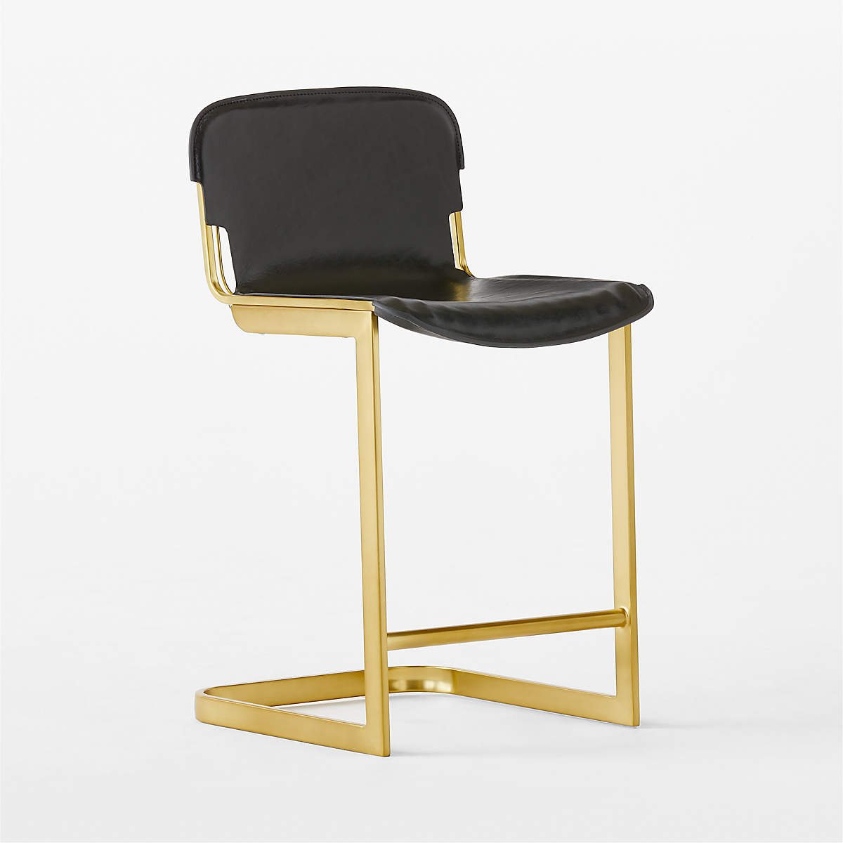 Rake Black Counter Stool Set of 2 - From Where - 