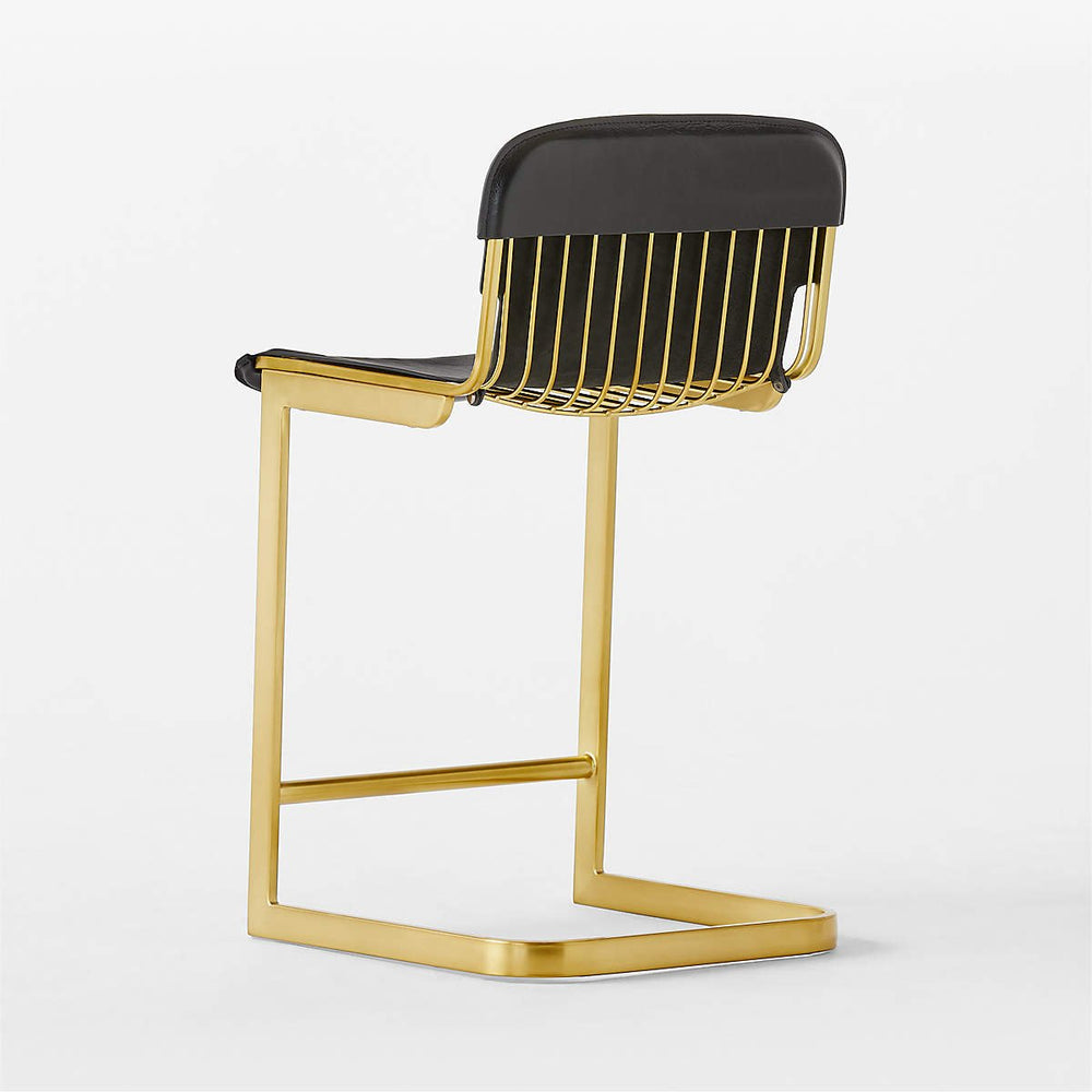 Rake Black Counter Stool Set of 2 - From Where - 