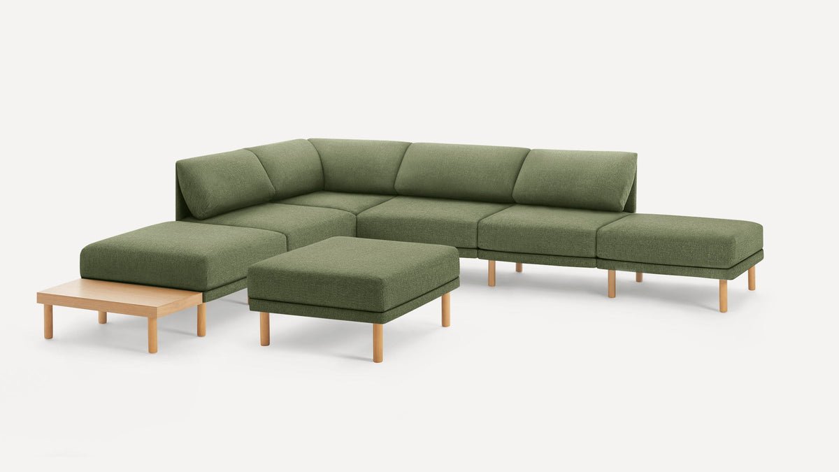 Range 6 - Piece Open Sectional Double Lounger - From Where - 