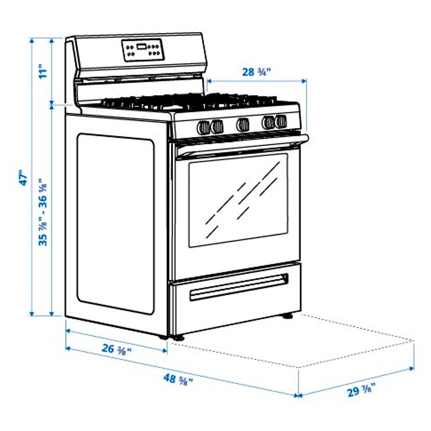 Range with Gas Cooktop - From Where - 