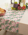 Rasa Pure Linen Hand - Printed Table Runner - From Where Finds - 