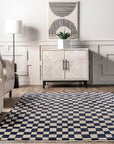 Rasali Checkered Box Rug - From Where Finds - 