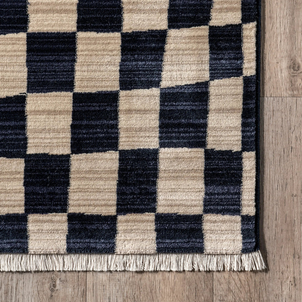 Rasali Checkered Box Rug - From Where Finds - 