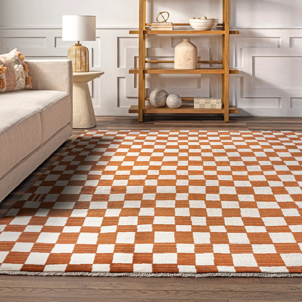 Rasali Checkered Box Rug - From Where Finds - 
