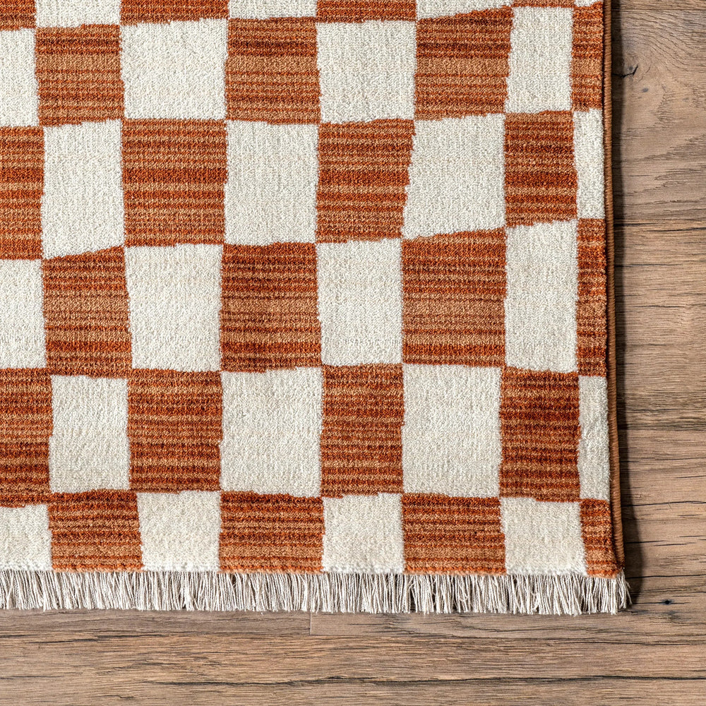Rasali Checkered Box Rug - From Where Finds - 