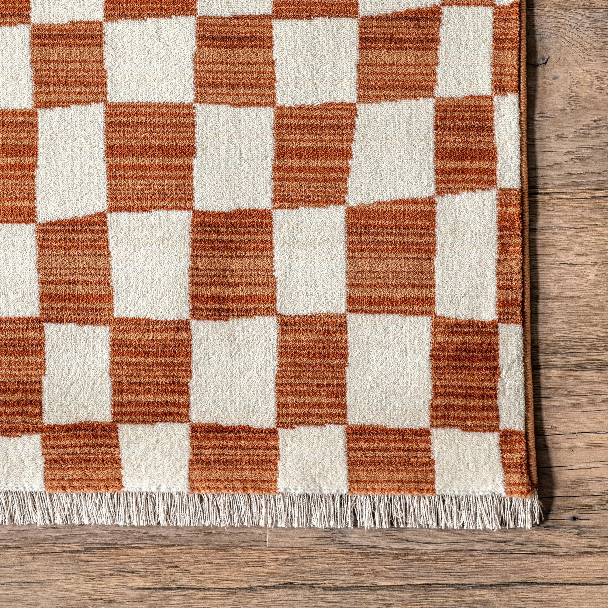 Rasali Checkered Box Rug - From Where Finds -