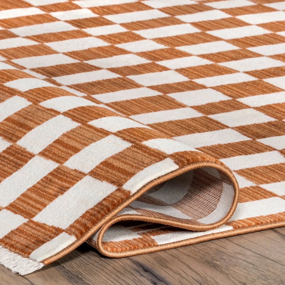 Rasali Checkered Box Rug - From Where Finds - 