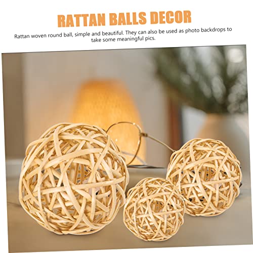 Rattan Balls Home Decor 3pcs - From Where - 