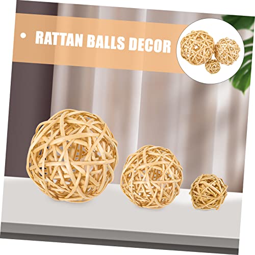 Rattan Balls Home Decor 3pcs - From Where - 